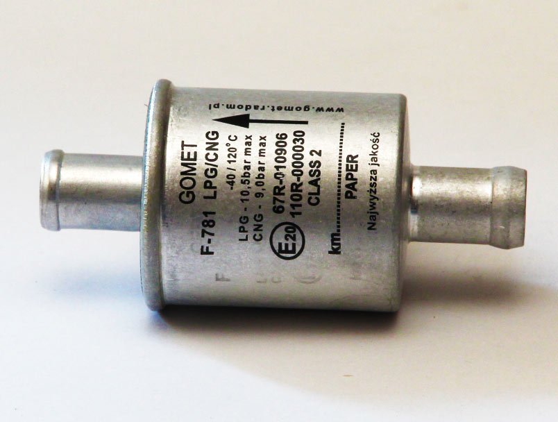 Iztv.frakcijas gāzes filtrs  LPG/CNG 16/16, F781